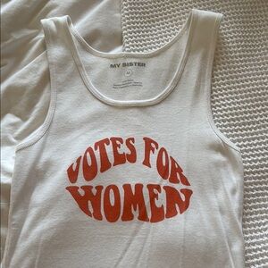 Women's White Tank Top
